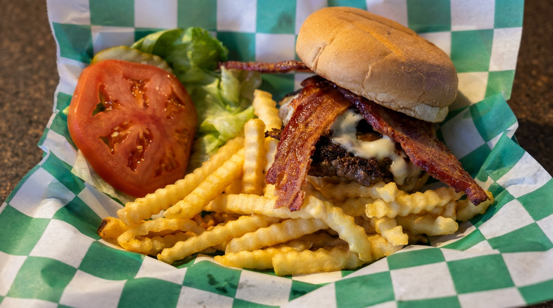 Hand patted burgers